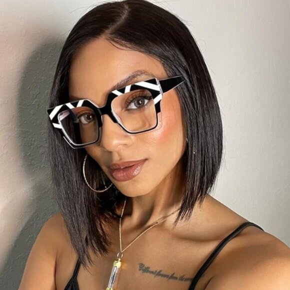 Oversize Square Frame Light Blocking Glasses - Picture 1 of 5